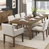 Mor Furniture Dining Room Sets|Oaklyn Dining Table, 6 Chairs & 2 Arm Chairs In Brown