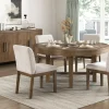 Mor Furniture Seating For 4|Round Dining Sets|Oaklyn Round Dining Table & 4 Chairs In Brown