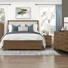 Mor Furniture Bedroom Sets|Oaklyn Upholstered Panel Bed, Dresser, Mirror & Nightstand In Brown, Queen