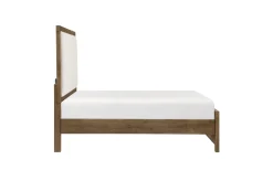 Mor Furniture Upholstered Beds|Beds|Oaklyn Upholstered Panel Bed In Brown, Queen