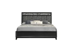 Mor Furniture Beds|Obsidian Panel Bed In , Queen Black