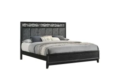 Mor Furniture Beds|Obsidian Panel Bed In , Queen Black