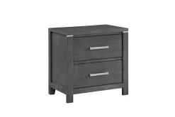 Mor Furniture Bedroom Sets|Odessa Panel Bed, Dresser, Mirror & Nightstand In Charcoal, Queen
