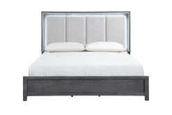 Mor Furniture Beds|Odessa Panel Bed In Charcoal, Queen
