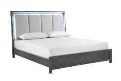 Mor Furniture Beds|Odessa Panel Bed In Charcoal, Queen
