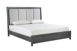 Mor Furniture Beds|Odessa Panel Bed In Charcoal, Queen