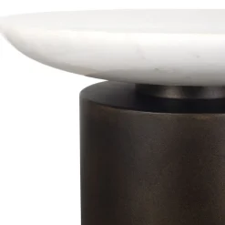 Mor Furniture Outdoor Accent Tables|Olso Outdoor Round Accent Table In Brass