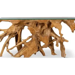 Mor Furniture Tv Stands|One Console Table In Warm Teak