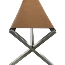 Mor Furniture Dining Benches|One Director'S Leather Bench In Warm Cognac