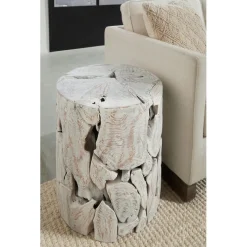 Mor Furniture Sofa & End Tables|One End Table In Warm Teak