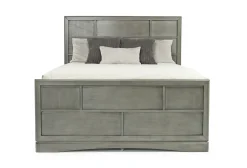 Mor Furniture Beds|Ontario Panel Bed W/ Storage In Gray, Eastern King