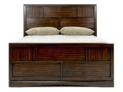 Mor Furniture Beds|Ontario Panel Bed W/ Storage In Gray, Eastern King