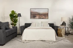 Mor Furniture Sleeper Sofas|Sofas|Oracle Queen Sleeper Sofa In , Down Envy Ebony