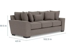 Mor Furniture Sleeper Sofas|Sofas|Oracle Queen Sleeper Sofa In , Down Envy Ebony