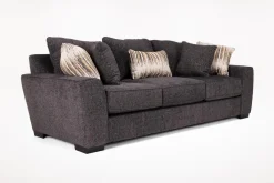 Mor Furniture Sleeper Sofas|Sofas|Oracle Queen Sleeper Sofa W/ Mattress In , Down Envy Ebony