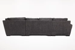 Mor Furniture Sectionals|Oracle Tux Loveseat Chaise Sectional In , Left Facing, Down Envy Ebony