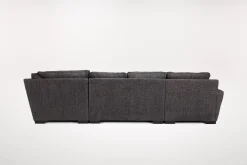 Mor Furniture Sectionals|Oracle Tux Loveseat Chaise Sectional In , Left Facing, Down Envy Ebony