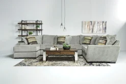 Mor Furniture Sectionals|Oracle Tux Sofa Chaise Sectional In Envy Ebony, Left Facing, Down