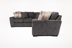Mor Furniture Sectionals|Oracle Tux Sofa Sectional In , Left Facing, Down Envy Ebony