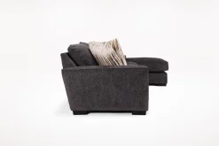 Mor Furniture Sofas|Oracle Xl Sofa Chaise In , Left Facing, Down Envy Ebony