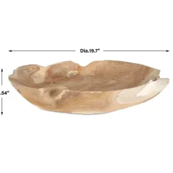 Mor Furniture Trays & Boxes|Organic Embrace Bowl In Brown