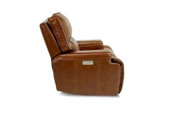 Mor Furniture Recliners|Oslo 3 Power Recliner In Brown Leather