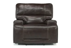Mor Furniture Recliners|Oslo 3 Power Recliner In Brown Leather