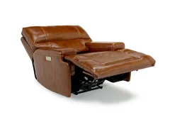 Mor Furniture Recliners|Oslo 3 Power Recliner In Brown Leather
