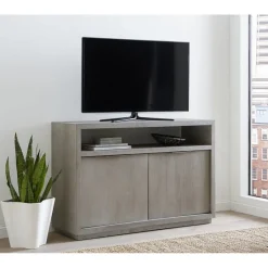 Mor Furniture Media Consoles & Hutches|Tv Stands|Oxford Media Console In Mineral, 74 Inch