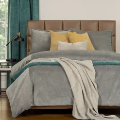 Mor Furniture Duvet & Coverlets|Duvets & Coverlets|Padma Duvet In Harbor Gray, Queen