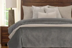 Mor Furniture Duvets & Coverlets|Duvets & Coverlets|Padma Duvet Set In Harbor Gray, 5 Piece, Queen