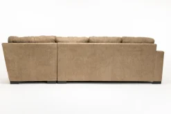 Mor Furniture Sectionals|Paige Dual Chaise Sectional In Sherry Bark, Left Facing