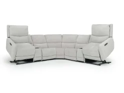 Mor Furniture Sectionals|Palencia 7 Piece 3 Power Sectional In Trento Charcoal
