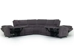 Mor Furniture Sectionals|Palencia 7 Piece 3 Power Sectional In Trento Charcoal