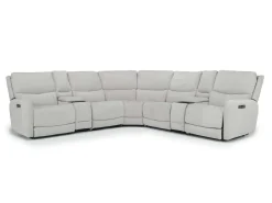 Mor Furniture Sectionals|Palencia 7 Piece 3 Power Sectional In Trento Charcoal