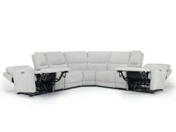 Mor Furniture Sectionals|Palencia 7 Piece 3 Power Sectional In Trento Charcoal