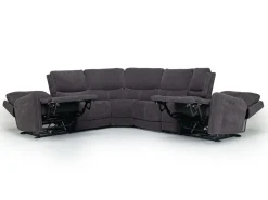Mor Furniture Reclining Sectionals|Reclining Sofas|Palencia 6 Piece 3 Power Sectional In Trento Dove