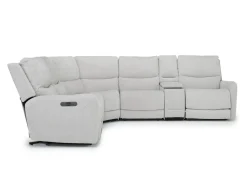 Mor Furniture Reclining Sectionals|Reclining Sofas|Palencia 6 Piece 3 Power Sectional In Trento Dove