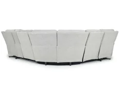 Mor Furniture Reclining Sectionals|Reclining Sofas|Palencia 6 Piece 3 Power Sectional In Trento Dove