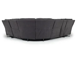 Mor Furniture Reclining Sectionals|Reclining Sofas|Palencia 6 Piece 3 Power Sectional In Trento Dove