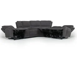 Mor Furniture Reclining Sectionals|Reclining Sofas|Palencia 6 Piece 3 Power Sectional W/ 3 Power Armless Recliner In Trento Dove
