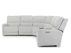 Mor Furniture Reclining Sectionals|Reclining Sofas|Palencia 6 Piece 3 Power Sectional W/ 3 Power Armless Recliner In Trento Dove