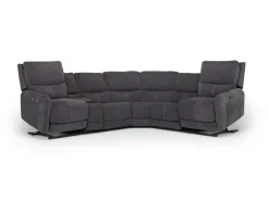 Mor Furniture Reclining Sectionals|Reclining Sofas|Palencia 6 Piece 3 Power Sectional W/ 3 Power Armless Recliner In Trento Dove