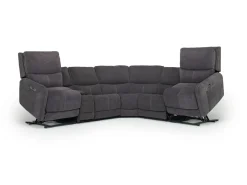 Mor Furniture Reclining Sectionals|Reclining Sofas|Palencia 6 Piece 3 Power Sectional W/ 3 Power Armless Recliner In Trento Dove