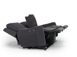 Mor Furniture Reclining Loveseats|Loveseats|Palencia 3 Power Console Loveseat In Trento Charcoal