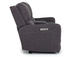 Mor Furniture Reclining Loveseats|Loveseats|Palencia 3 Power Console Loveseat In Trento Charcoal