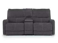 Mor Furniture Reclining Loveseats|Loveseats|Palencia 3 Power Console Loveseat In Trento Charcoal
