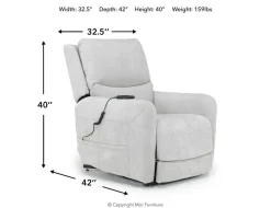 Mor Furniture Lift Chairs|Recliners|Palencia 3 Power Lift Recliner In Trento Dove