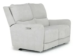 Mor Furniture Reclining Loveseats|Reclining Sofas|Palencia 3 Power Loveseat In Trento Charcoal