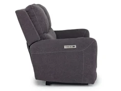 Mor Furniture Reclining Loveseats|Reclining Sofas|Palencia 3 Power Loveseat In Trento Charcoal